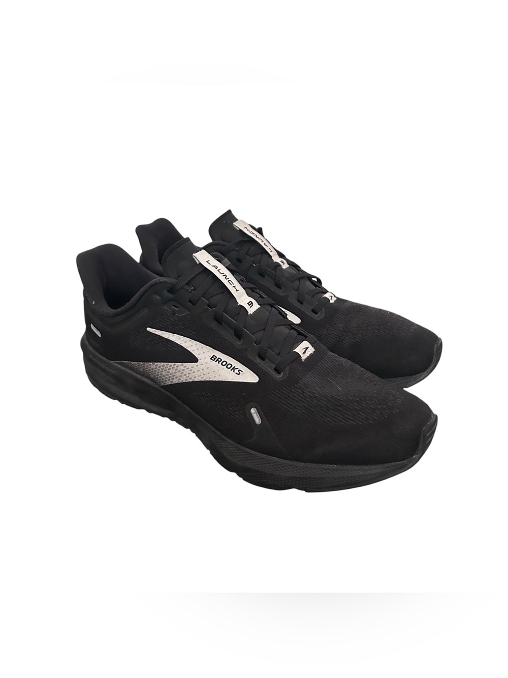 Brooks Men's Launch 9 1103862E048 Black White Running Shoes Size 12 Wide